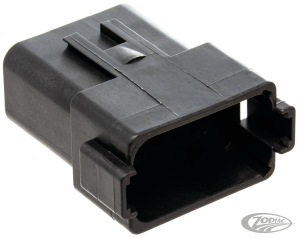 12 Pole black pin housing (DE)