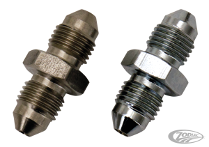 Black SS AN-3 banjo fitting 3/8" straigh (DE)