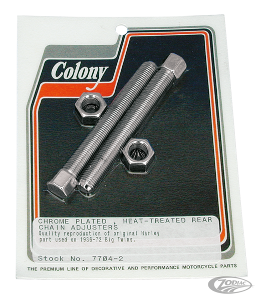 Rear Chain adjuster Big Twin 1936-72 set (DE)