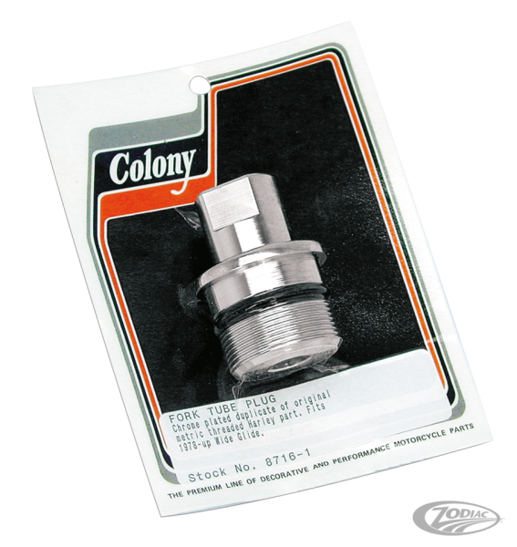 Fork Tube Plug Wideglide BT78-up, Each (DE)