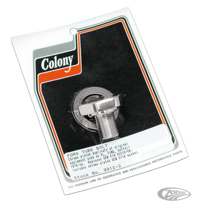 Fork Tube Bolt w/W Wideglide 78 up, Each (DE)
