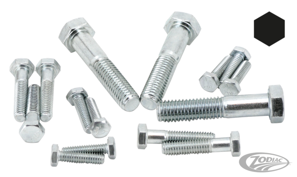 10pck hex bolt No. 10-24x3/8" UNC zinc (DE)