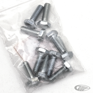 10pck hex bolt 1/4-20x3/4" UNC zinc (DE)