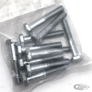 GZP 10pck hex bolt 1/4-20x1-1/2" zinc
