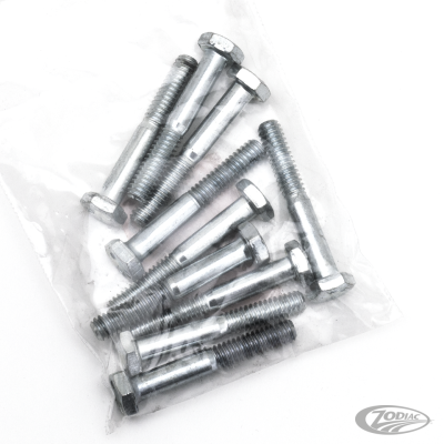 10pck hex bolt 1/4-20x1-3/4" UNC zinc