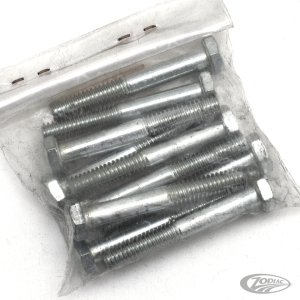 10pck hex bolt 1/4-20x1-7/8" UNC zinc