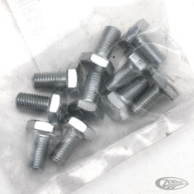 10pck hex bolt 1/4-28x1/2" UNF zinc (DE)