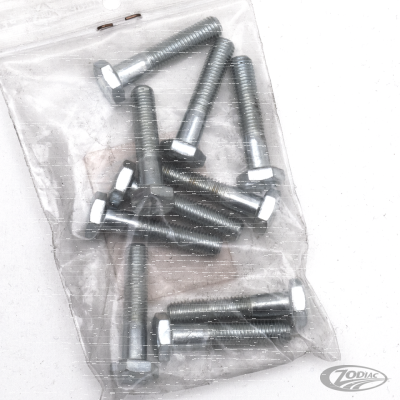 10pck hex bolt 1/4-28x1-1/4" UNF zinc (DE)