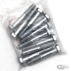 10pck hex bolt 1/4-28x1-3/4" UNF zinc (DE)