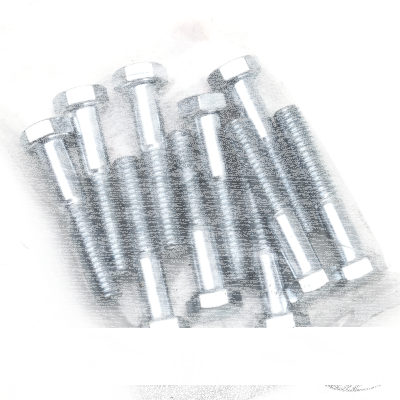 10pck hex bolt 5/16-18x1-3/4" UNC zinc (DE)