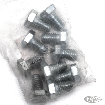 10pck hex bolt 3/8-16x5/8" UNC zinc (DE)