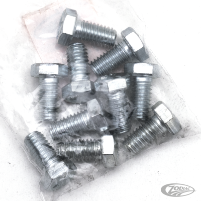 10pck hex bolt 3/8-16x3/4" UNC zinc (DE)