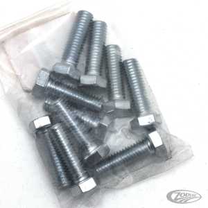 10pck hex bolt 3/8-16x1-1/4" UNC zinc