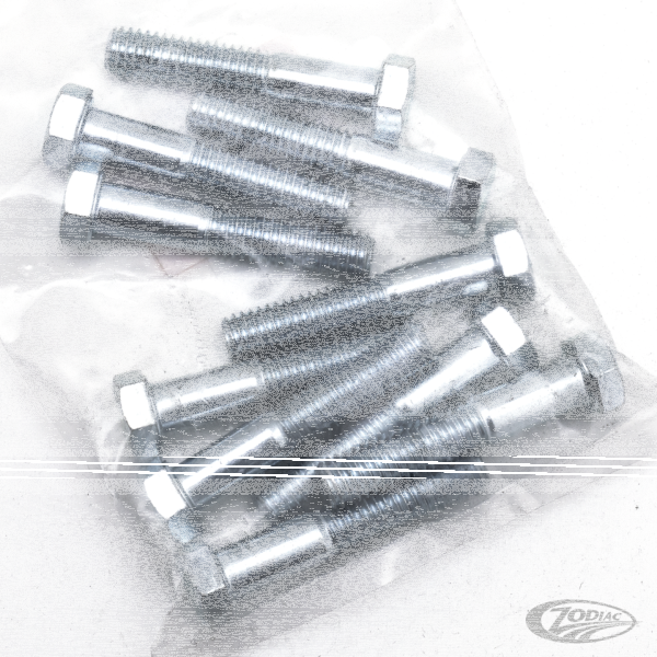10pck hex bolt 3/8-16x2" UNC zinc (DE)