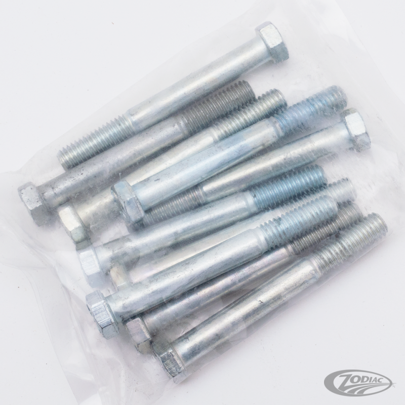 10pck hex bolt 3/8-16x3-1/4" UNC zinc (DE)