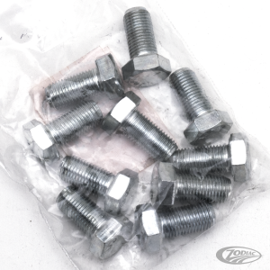 10pck hex bolt 3/8-24x3/4" UNF zinc (DE)