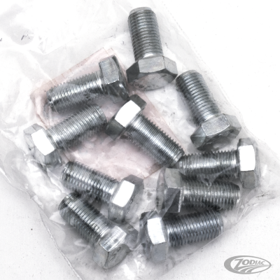10pck hex bolt 3/8-24x3/4" UNF zinc (DE)
