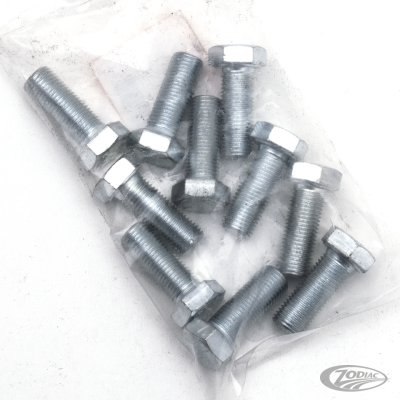 10pck hex bolt 3/8-24x1" UNF zinc (DE)