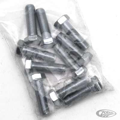 10pck hex bolt 3/8-24x1-1/4" UNF zinc (DE)