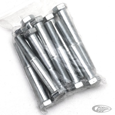 10pck hex bolt 3/8-24x2-3/4" UNF zinc (DE)