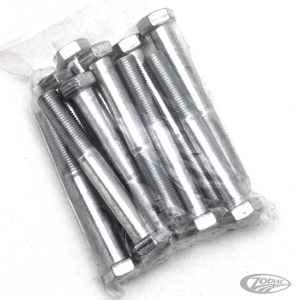 10pck hex bolt 3/8-24x2-3/4" UNF zinc