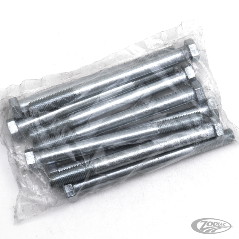 10pck hex bolt 3/8-24x4-1/4" UNF zinc (DE)