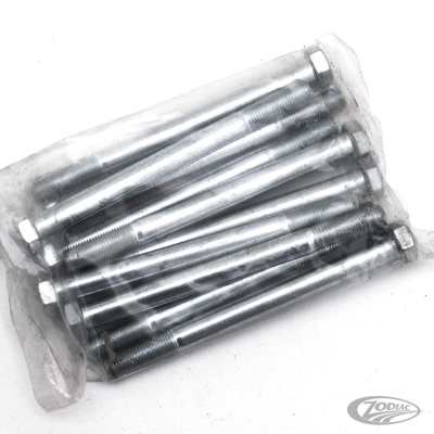 10pck hex bolt 3/8-24x4-1/2" UNF zinc (DE)