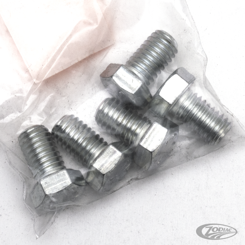 5pck hex bolt 7/16-14x3/4" UNC zinc (DE)