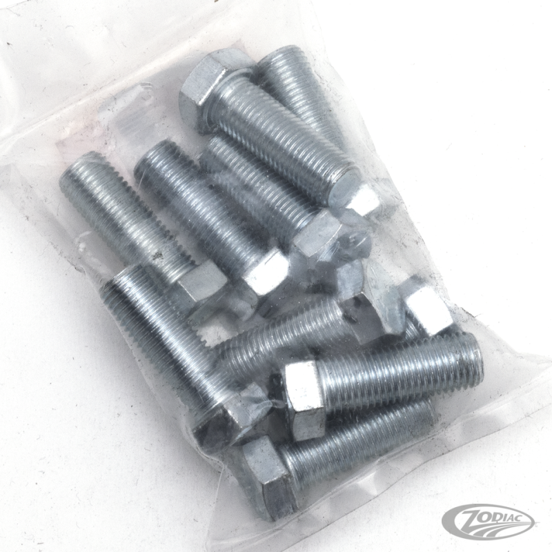 5pck hex bolt 7/16-20x1.250" UNF zinc (DE)