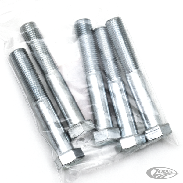 5pck hex bolt 7/16-20x2.750" UNF zinc (DE)