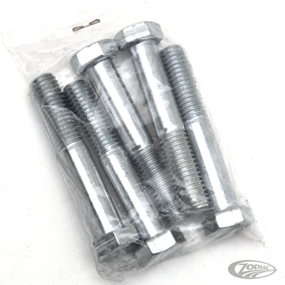 5pck hex bolt 1/2-13x3" UNC zinc (DE)