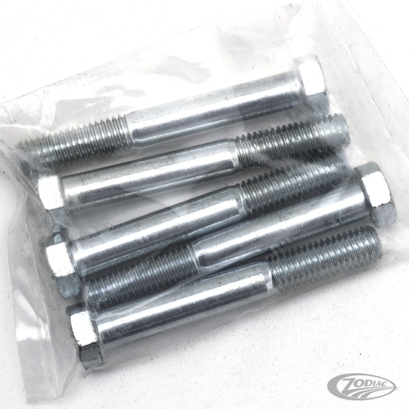 5pck hex bolt 1/2-13x3.75" UNC zinc (DE)