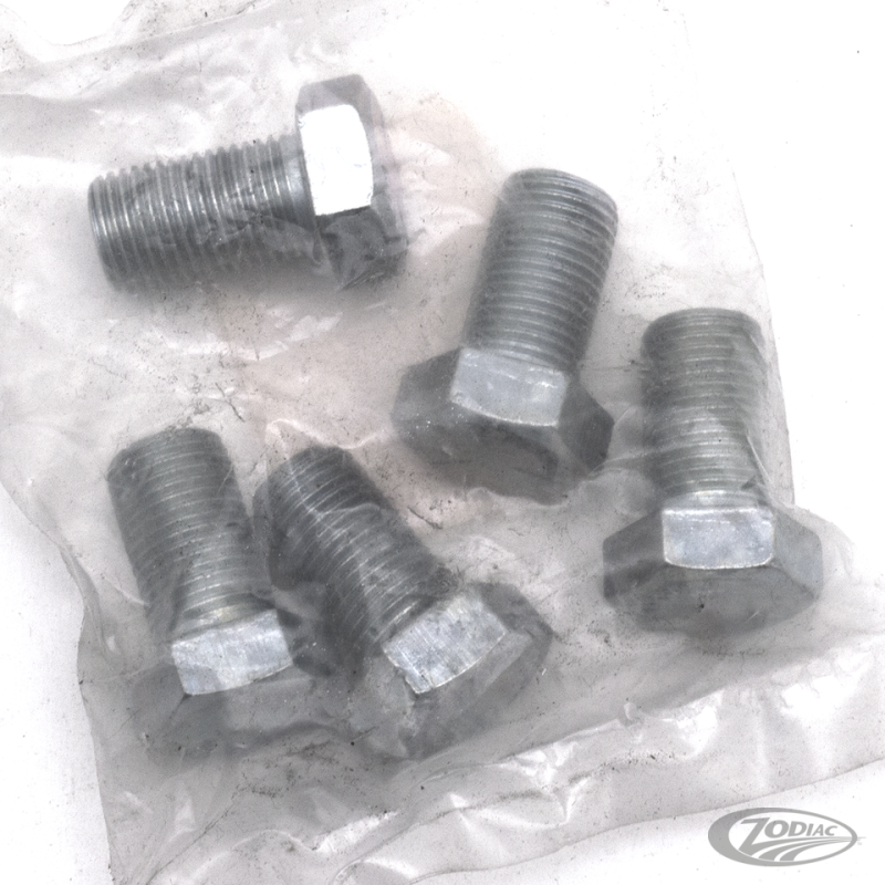 5pck hex bolt 1/2-20x0.875" UNF zinc (DE)