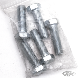 5pck hex bolt 1/2-20"x1.75" UNF zinc (DE)