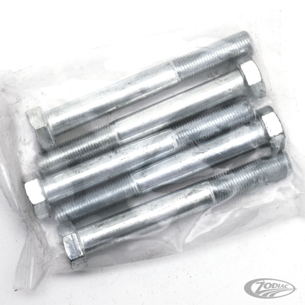 5pck hex bolt 1/2"-20x4" UNF zinc (DE)
