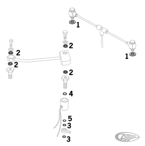 6pck Sealing washer Front FLT+FLHR 94-up (DE)