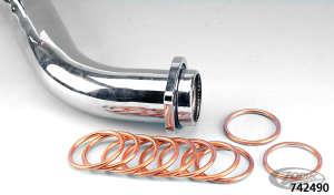 10pck Copper Crush Ring Exhaust all H.D (DE)