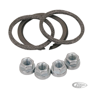 Exhaust mount kit w/knited SS wire gskts (DE)