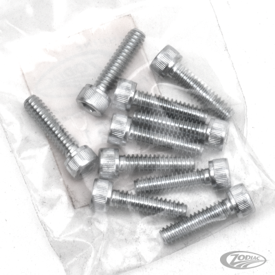 10pck allen bolt No. 10-24x3/4" UNC zinc (DE)