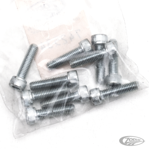 10pck allen bolt No. 10-32x3/4" UNF zin