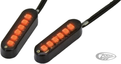 Cyron Convex 6 LED Black Amber pair (DE)