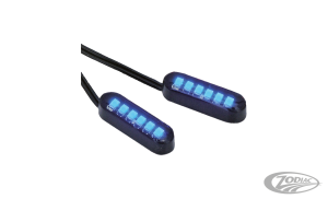 Cyron Convex 6 LED Black Blue pair