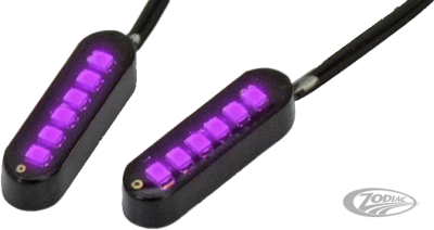 Cyron Convex 6 LED Black Purple pair (DE)