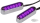 Cyron Convex 6 LED Chrome Purple pair (DE)
