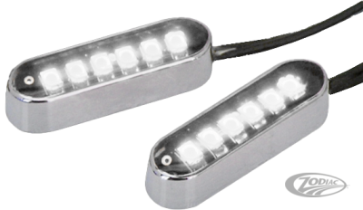 Cyron Convex 6 LED Chrome White pair