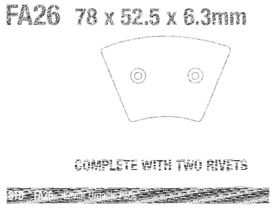 EBC brake pads XL/FX 74-77 front (DE)