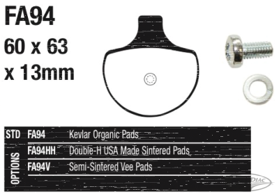 EBC Sinter brake pads HD84-99 front (DE)