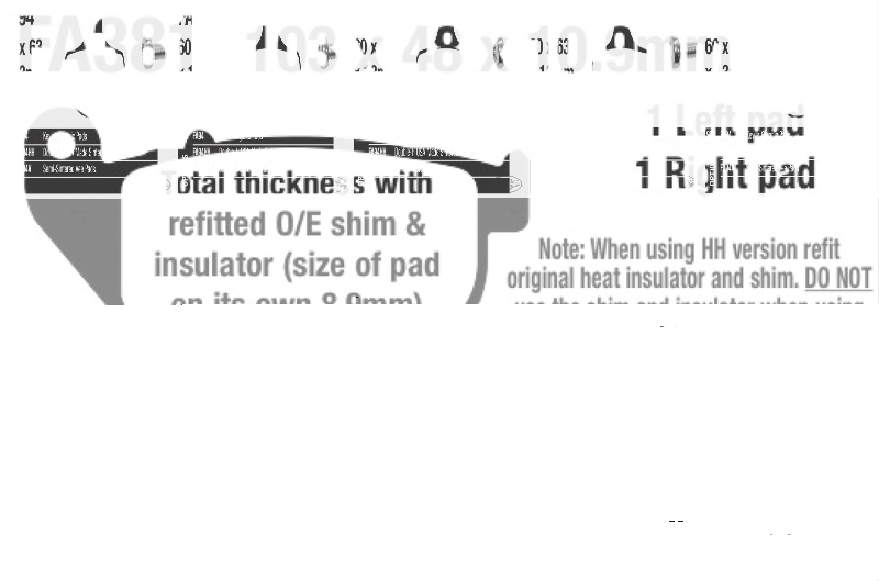 EBC Brake pads XL04-13 front (DE)