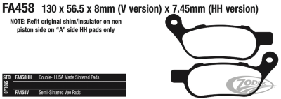 EBC-HH sinter Rear brake pads BT08-17 (DE)