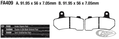 EBC Brake Pads VRSC06-17 FLH/T08-18 (DE)